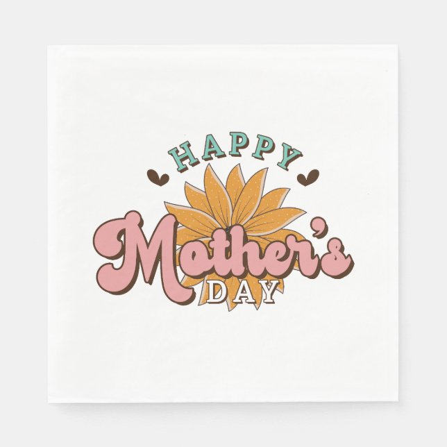 Guardanapo De Papel Dia de as mães Feliz (Frente)