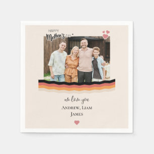 Guardanapo De Papel Dia de as mães feliz que te amamos
