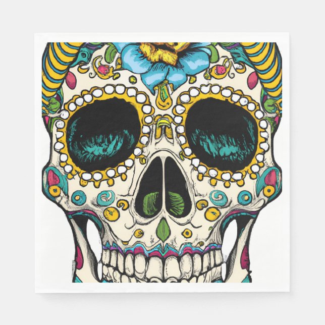 Guardanapo De Papel Día de los Muertos (Frente)