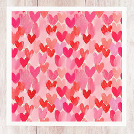 Guardanapo De Papel Dia de os namorados Multi-Heart Pattern Love