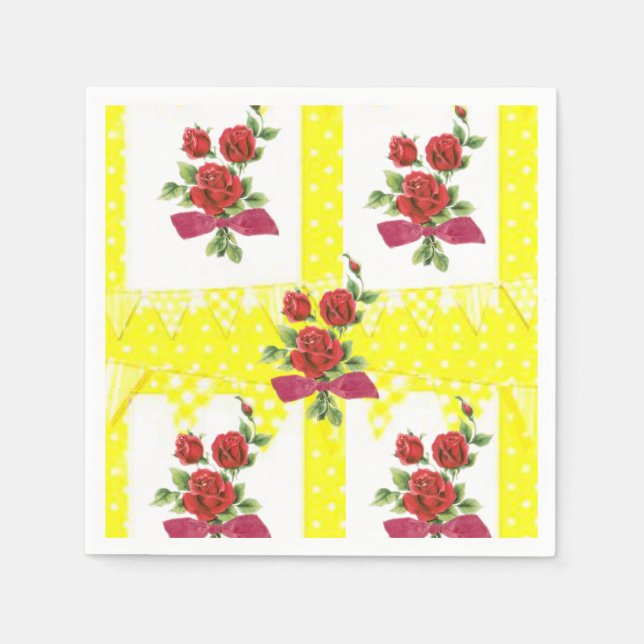 Guardanapo De Papel Dia de os namorados Paper Napkins (Frente)