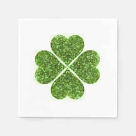 Guardanapo De Papel Dia de Patrick, trevo verde irlandês