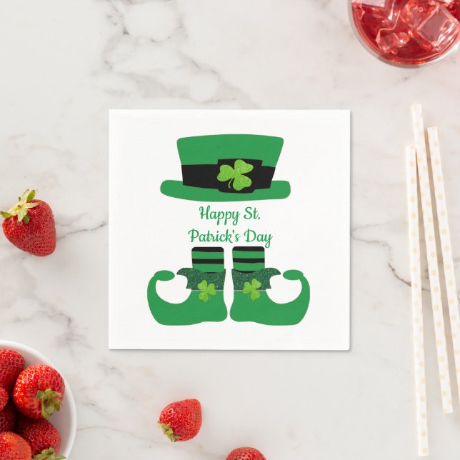 Guardanapo De Papel Dia de São Patrício, Irlandês, Leprechaun, Partido (Insitu)