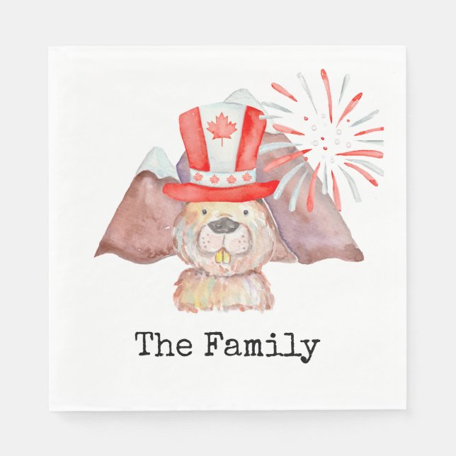 Guardanapo De Papel Dia do Canadá (Frente)