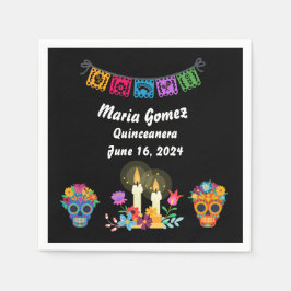 Guardanapo De Papel Dia do Crânio do Açúcar Morto