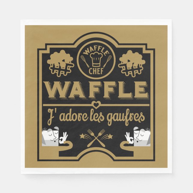 Guardanapo De Papel Dia do Waffle (Frente)