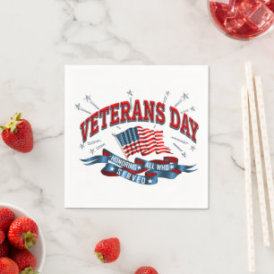 Guardanapo De Papel "Dia dos Veteranos" Napkins