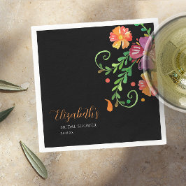 Guardanapo De Papel Dia Floral do Chá de panela Morto