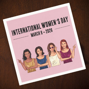 Guardanapo De Papel Dia Internacional da Mulher