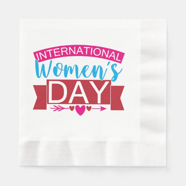 Guardanapo De Papel Dia Internacional das Mulheres (Frente)