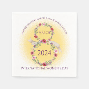 Guardanapo De Papel Dia Internacional das Mulheres 8 de março inspira