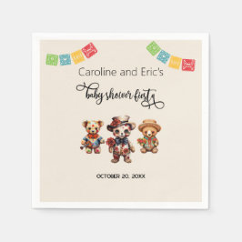 Guardanapo De Papel Dia Mexicano do Chá de fraldas Morto Fiesta