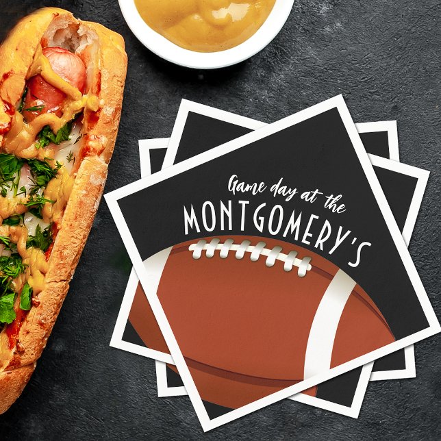 Guardanapo De Papel Dia Negro do Jogo de Futebol (Criador carregado)