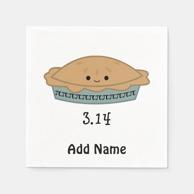 Guardanapo De Papel Dia Pi Fofo 3.14 (Frente)