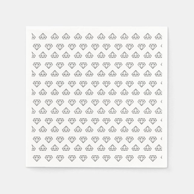Guardanapo De Papel Diamond Pattern Paper Napkins (Frente)