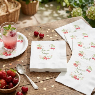 Guardanapo De Papel Dias Doces Floral de Frutas em Aquarela