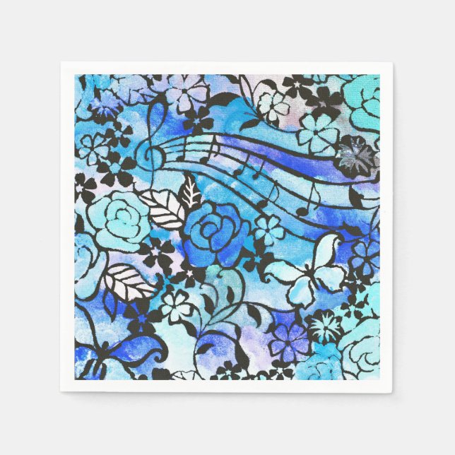 Guardanapo De Papel Dias Felizes Estão Aqui Novamente (Frente)