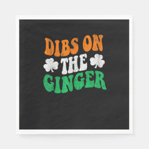 Guardanapo De Papel Dibs Sobre O Ginger Retro Irish Flag Funny Rua Pat