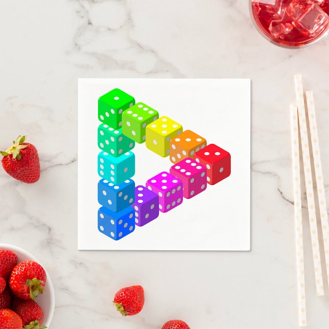 Guardanapo De Papel Dice Triangle Paper Napkins (Criador carregado)