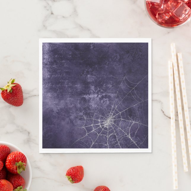 Guardanapo De Papel Dificuldade na Web de prata gótica (Insitu)