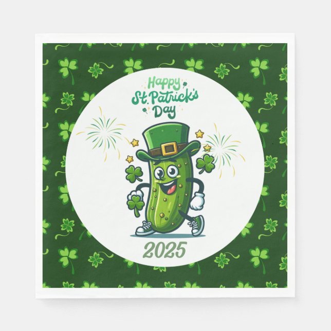 Guardanapo De Papel Dill do Dia de São Patrício 2025 (Frente)
