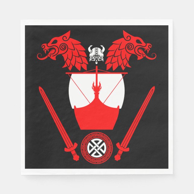 Guardanapo De Papel Dinamarquês Viking (Frente)