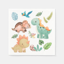 Guardanapo De Papel dinossauro fofo
