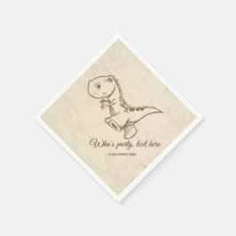 Guardanapo De Papel dinossauro, Papel Cocktail Napkins
