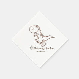 Guardanapo De Papel dinossauro, Papel Cocktail Napkins