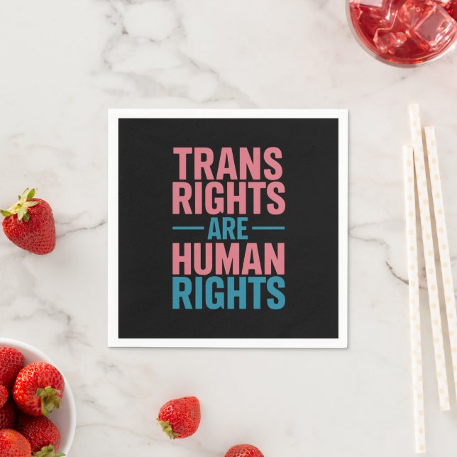 Guardanapo De Papel Direitos Trans São Direitos Humanos Orgulho Transg (Insitu)