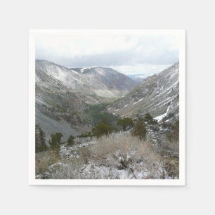Guardanapo De Papel Dirigindo pelas montanhas Snowy Sierra Nevada