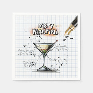 Guardanapo De Papel Dirty Martini