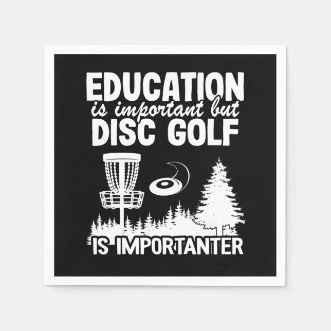 Guardanapo De Papel Disc Golf Player Quotes Funny Disc Golfer Gift (Frente)