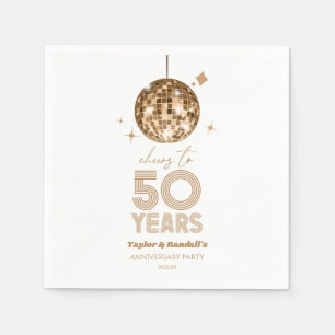 Guardanapo De Papel Disco Anima 50 Anos Festa de Aniversário de Casame