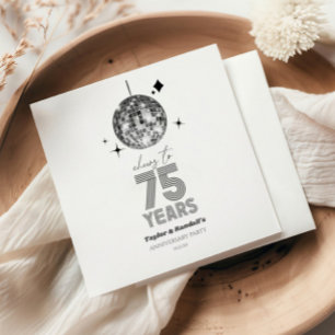 Guardanapo De Papel Disco Anima 75 Anos Festa de Aniversário de Casame
