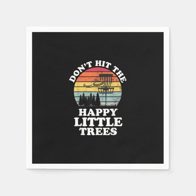 Guardanapo De Papel Disco Engraçado Golf Frisbee Jogador de Golfe Espo (Frente)