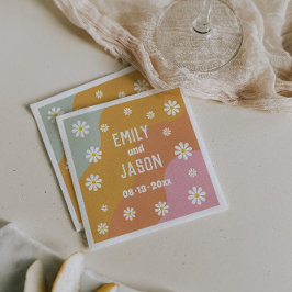 Guardanapo De Papel Disco Retro Casamento Cocktail Napkins