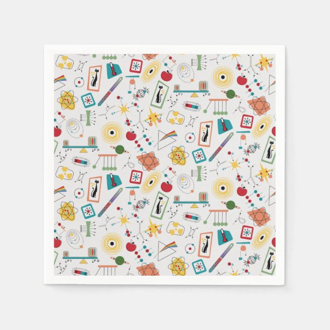 Guardanapo De Papel Dispersão da Física do STEM de Idade Atômica Moder (Frente)