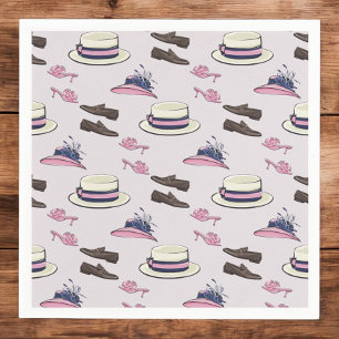 Guardanapo De Papel Disquete do padrão Derby Rico Hats e Calçados