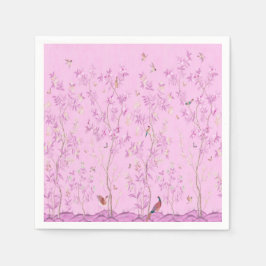 Guardanapo De Papel Dissociação de Chinoiserie Rosa