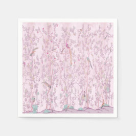 Guardanapo De Papel Dissociação de Chinoiserie Rosa