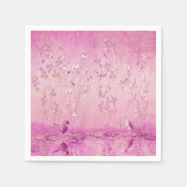 Guardanapo De Papel Dissociação de Chinoiserie Rosa