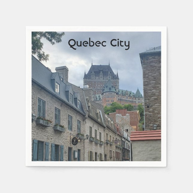 Guardanapo De Papel Distrito histórico na cidade de Quebec (Frente)