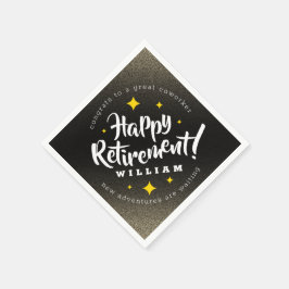 Guardanapo De Papel Diversão Dourada de Estrelas de Lâmpada Retirando