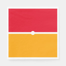 Guardanapo De Papel Diversão Moderna Brilhante Vermelho Amarelo Cor La