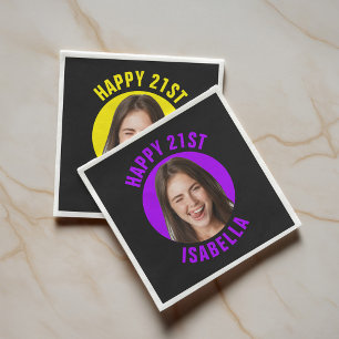 Guardanapo De Papel Diversão Personalizado Rosto Fofo Foto Feliz Anive