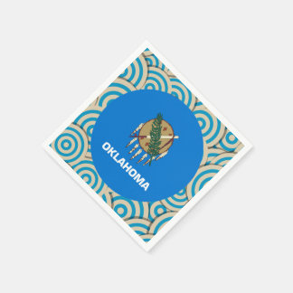 Guardanapo De Papel Diversão Preenchida, Bandeira redonda de Oklahoma
