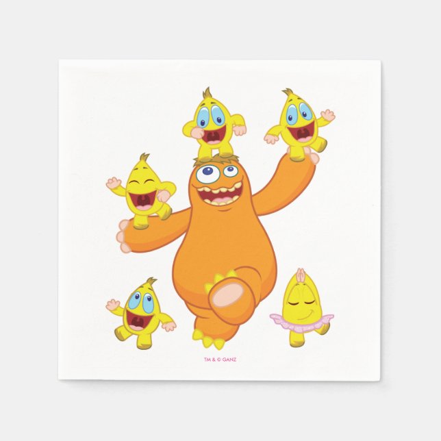 Guardanapo De Papel Diversão Zingoz e Zangoz (Frente)