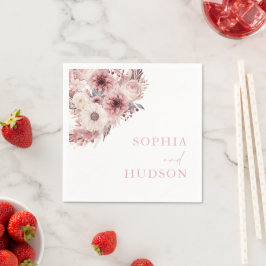 Guardanapo De Papel Divine Boho Blush & Rosa Weding