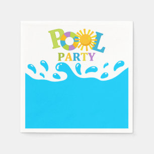 Guardanapo de papel do aniversário da festa na